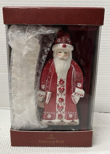 Villeroy & Boch Scandinavian Old World Santa Porcelain Figurine Ornament W/Stand - Picture 6 of 10
