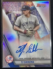 2019 Bowman's Best - Auto REFRACTOR #B19-TJS T.J. Sikkema YANKEES ROOKIE