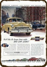 1951 Chevrolet Chevy Styleline Deluxe Car Vnt-look Decorative Replica Metal Sign 1951 Chevrolet Chevy Styleline Deluxe Car Vnt-look Decorative Replica Metal Sign