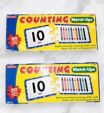 Counting Match-Ups by Lakeshore - Includes 20 2-piece Puzzles Ages 4 Complete