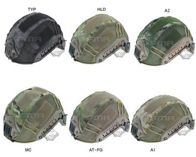 MC EMR A-TACS FG Tactical Helmet Cloth Cover AOR1 Flecktarn