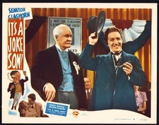 IT'S A JOKE SON Original Movie Lobby Card Poster Kenny Delmar Senator Cleghorn