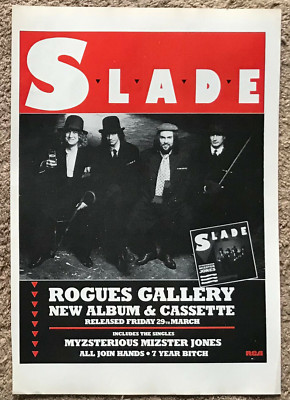 SLADE - ROGUES GALLERY - 1985 Full page UK magazine ad