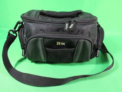 Case Logic Camera Bag Black with Shoulder Strap - Padded Blue Interior