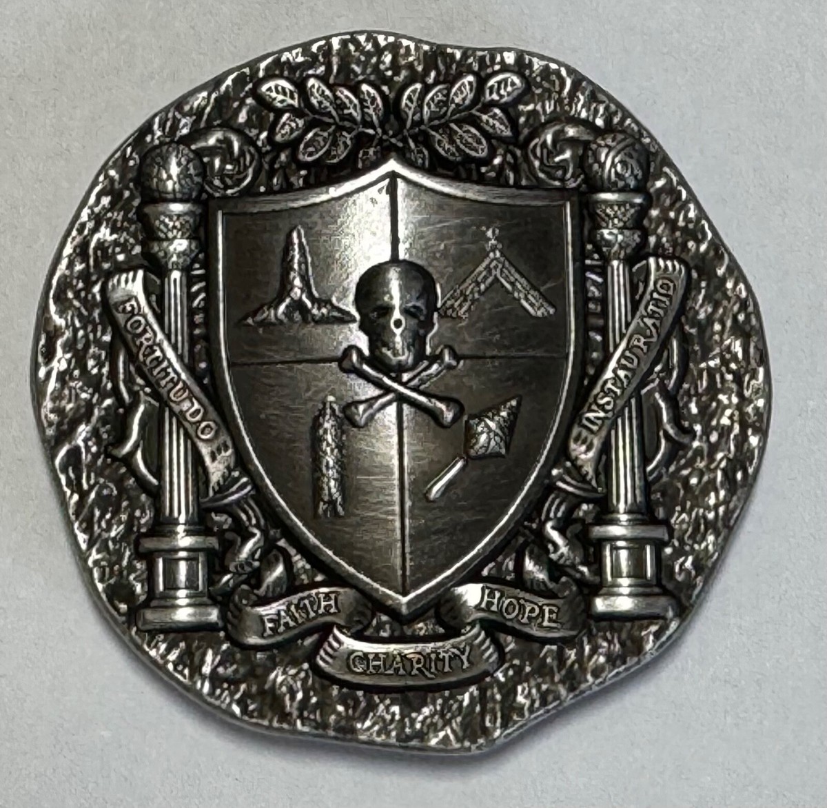 Piece of Eight Pirate Challenge coin Freemason Masonic, 1.75