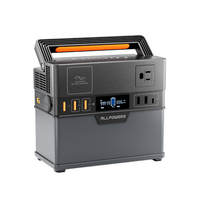 ALLPOWERS Portable Power Station 288Wh 300W Solar Generator USB-C PD AC Output