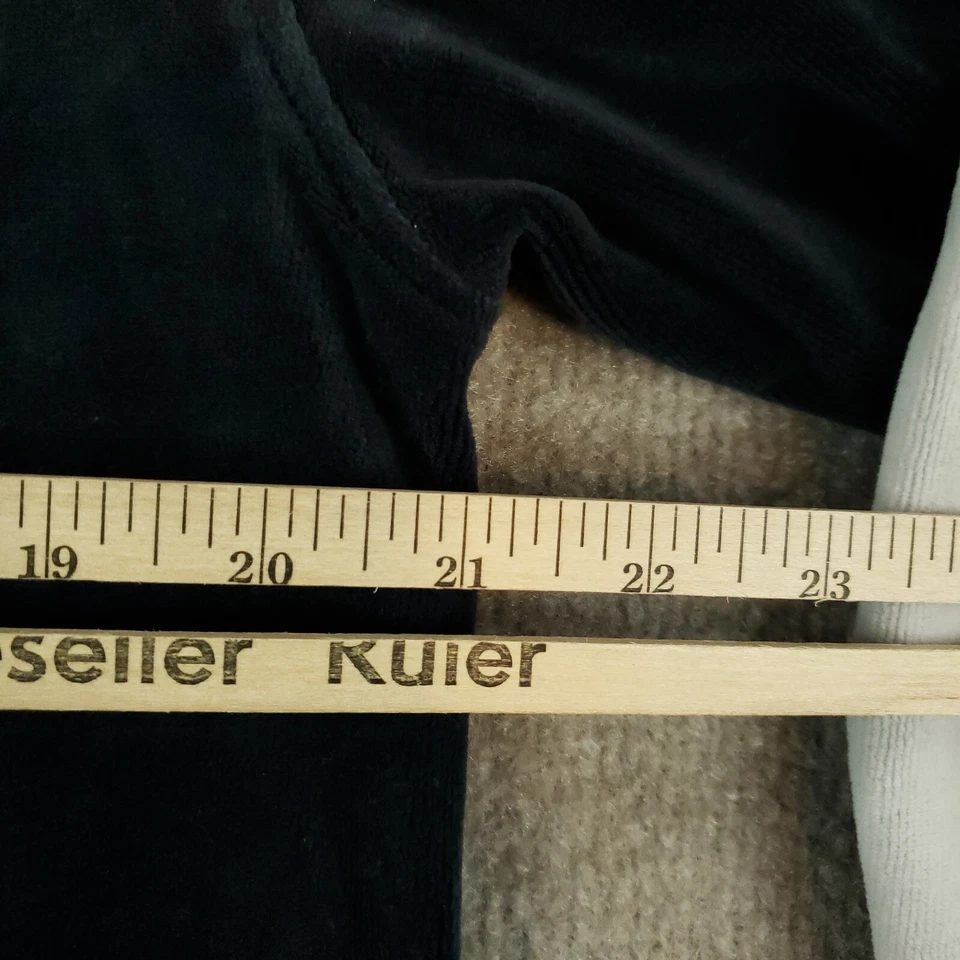 Jaqueta Pólo Sul Feminina 2XL XXL Veludo Azul Zíper Completo Bolsos Pista - Imagem 4 de 4