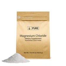 Pure Original Ingredients Magnesium Chloride 1 lb Eco-Friendly Packaging Crys...