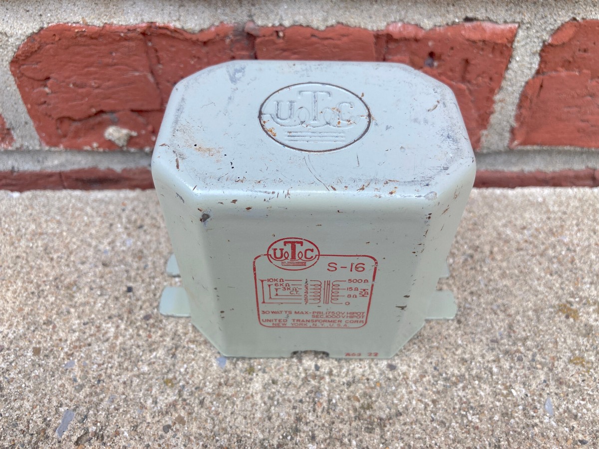 UTC S-16 Transformer Audio Transformer Rare Vintage United