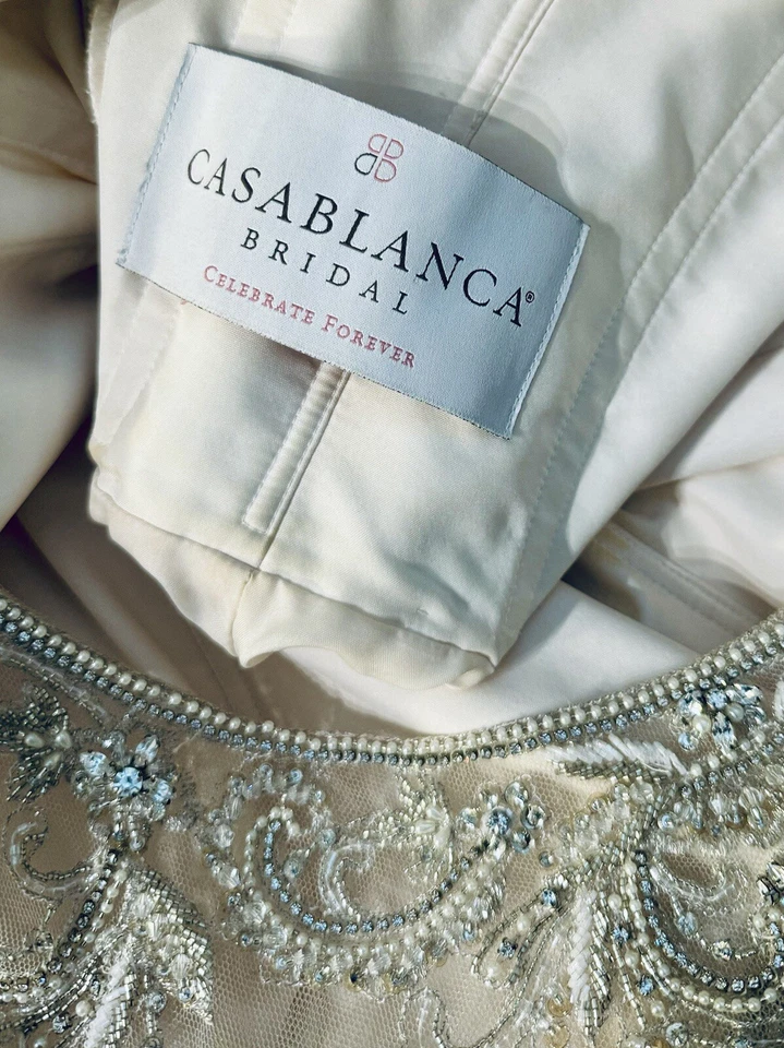 Casablanca Bridal Champagne Style 3076 - Image 2 of 4