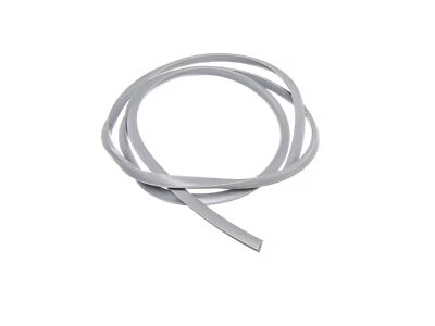 FEZ Gummi - Keder für Spiegelglas grau 1 Meter lang KR