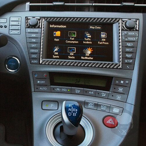For Toyota Prius 2012-15 Carbon Fiber Central Console CD Switch