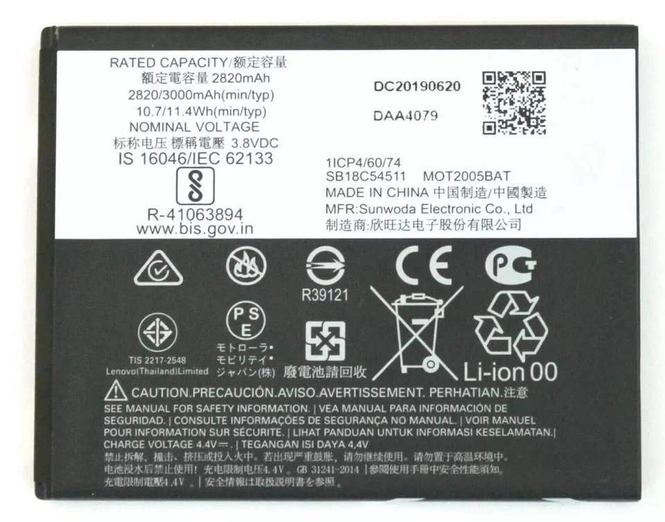 Batería NUEVA OEM KE40 2820mAh para Motorola Moto E6 XT2005 Foto 2 de 4