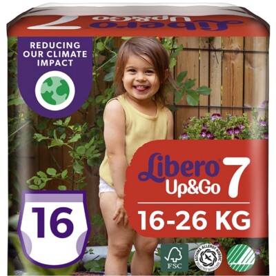 Libero Up Et Go Windelhöschen Größe 7 (16-26kg) 16er Pack