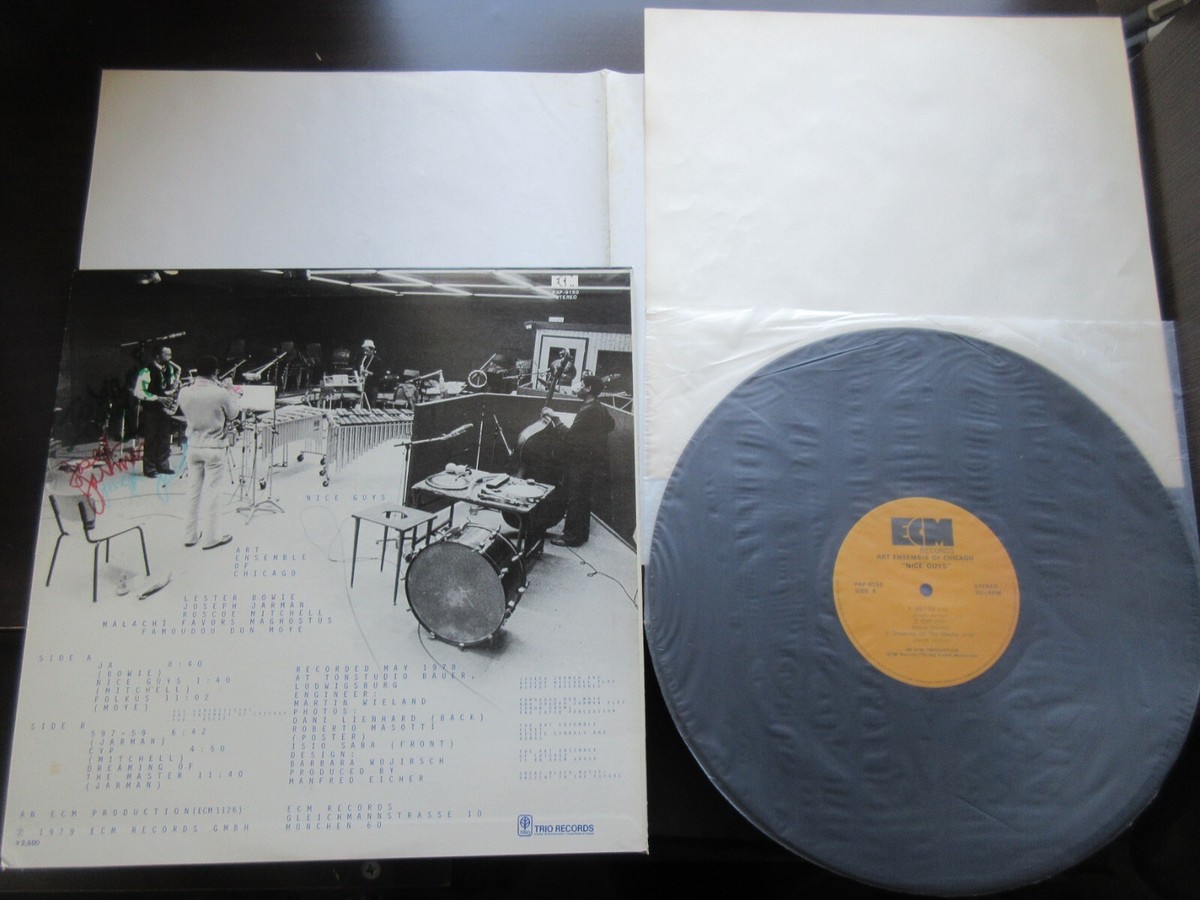 Art Ensemble of Chicago Nice Guys Japan Vinyl LP Signed Copy PAP