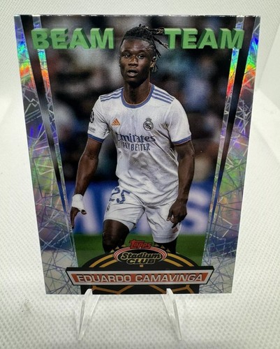 2021 Topps Stadium Club Chrome UEFA Champions League Soccer Eduardo Camavinga #BT-EC