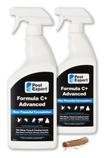 Pest Expert Formula C Carpet Moth Killer Spray 2 x 1L - Max Strength Treatment