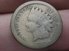 1860 Copper Nickel Indian Head Cent Penny- Rounded Bust, About Good Details
