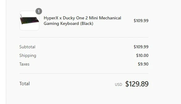 HyperX Ducky One 2 Mini 60 Keyboard Limited to 6500 PCS PRE SALE