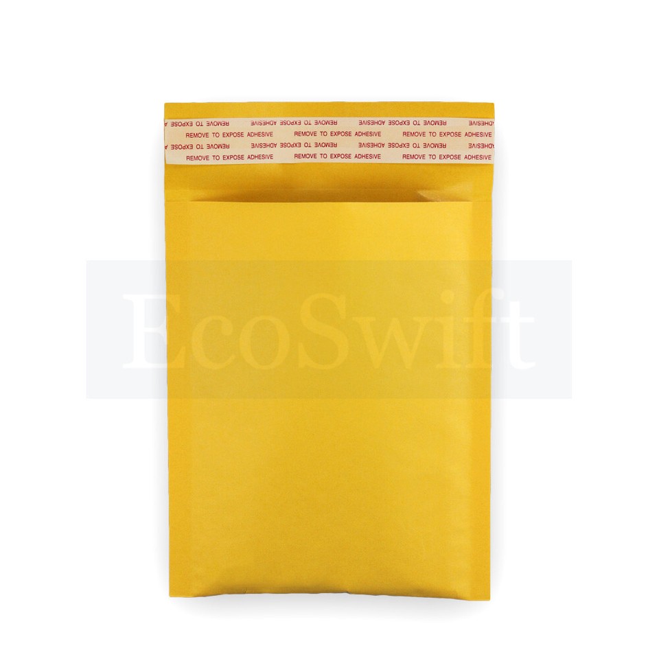 200 #000 TUFF Kraft Bubble Mailers 4x8 Self Seal Padded Envelopes