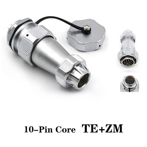 WY24 TE+ZM 2Pin-19Pin IP67 straight gripping jaw fastening plug rear nut socket - Picture 15 of 18