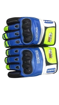 SUZUKI GSXR Gants de Moto en Cuir MOTOGP Hommes Courses Cuir de Motard Gants CE - Photo 1/3