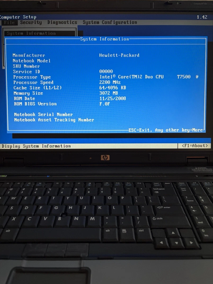 HP Intel Core 2 Duo PC Laptops & Netbooks 2.00-2.49 GHz Processor 