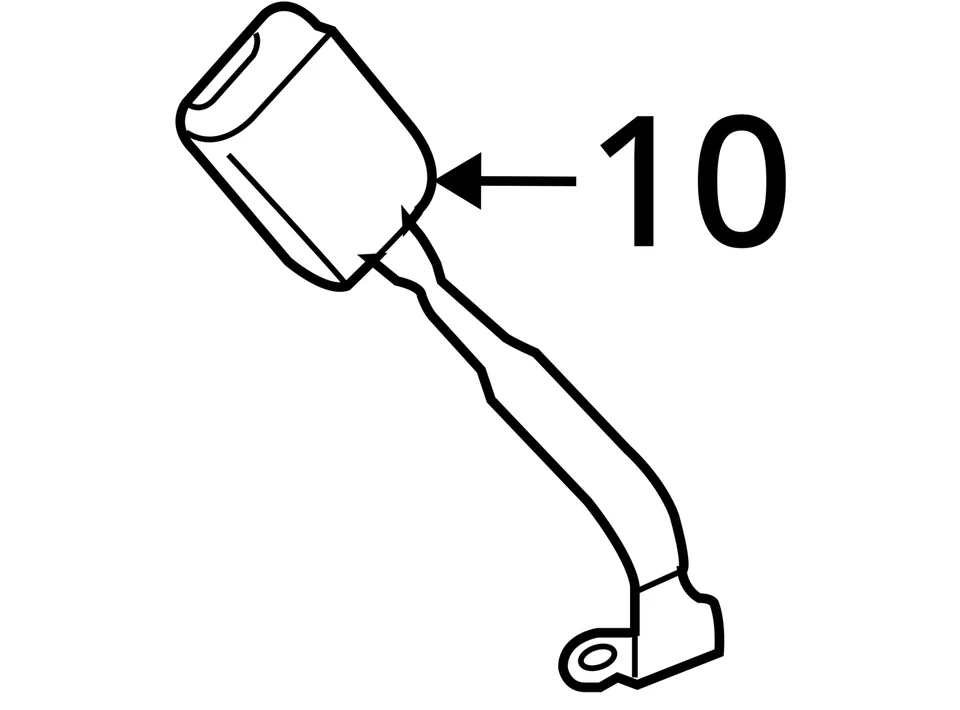 Seat Belt Front Germany Built VIN W 1st Digit Limited Fits 09-18 TIGUAN 1487784 - Image 4 of 4