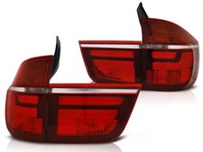 LED Lightbar R�ckleuchten passend f�r BMW X5 E70 Bj. 07-10 Rot/Chrom