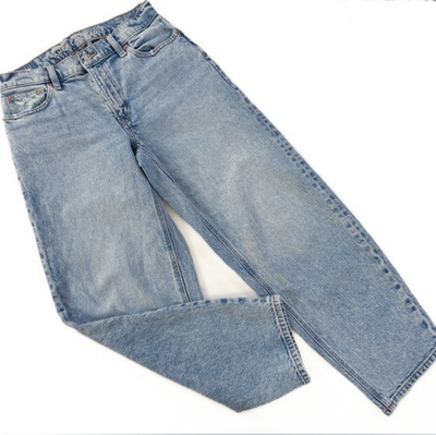 #ad #ad American Eagle Jeans Womens 2 Barrel High Rise Straight Leg $31.20