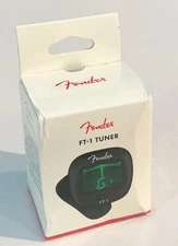 Fender FT-1 Chromatic Pro Clip On Tuner For Guitar Bass Ukulele Violin LCD New
