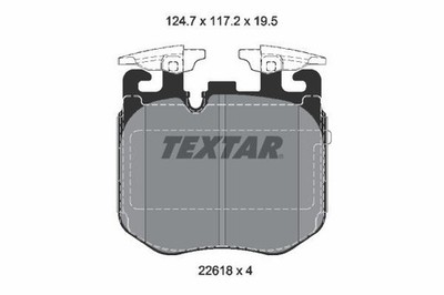 TEXTAR 2261801 Bremsbelagsatz, Scheibenbremse für ALPINA BMW ROLLS-ROYCE