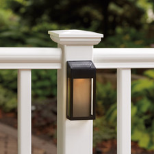 Deck Fence Lights Outdoor Solar Dusk to Dawn Sensor 20 Lumens Weather Resistant