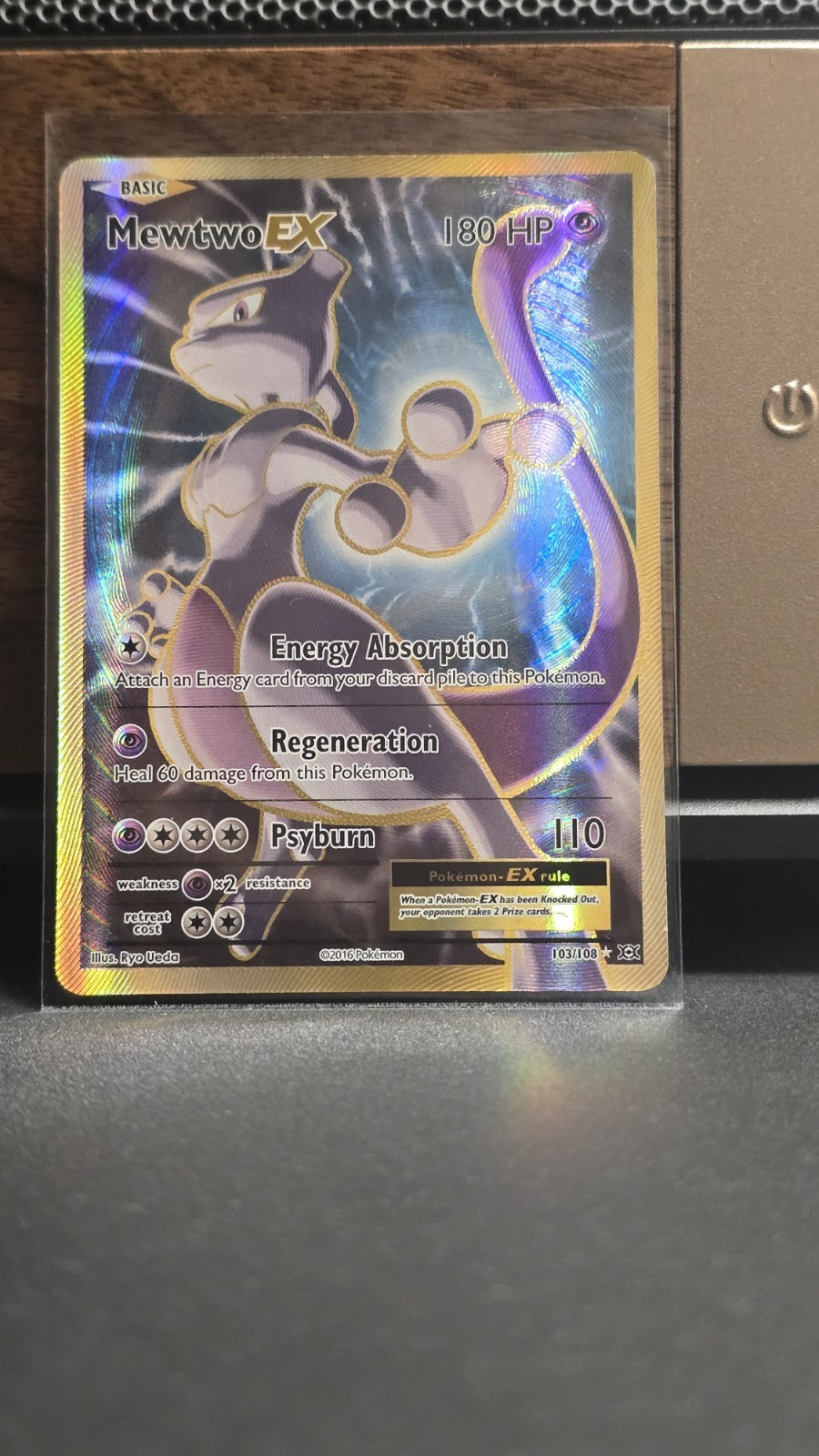 M Mewtwo EX 103/108 - XY Evolutions Holo Rare Full Art Pokemon Card NM