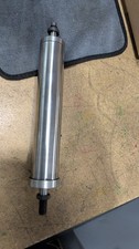 Industrial Metal Conveyor Idler Roller Stainless Steel Look Threaded Shaft Ends