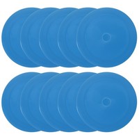6 Zoll Flache Markierungskegel 10 Stk FüR FußBalltraining Blau