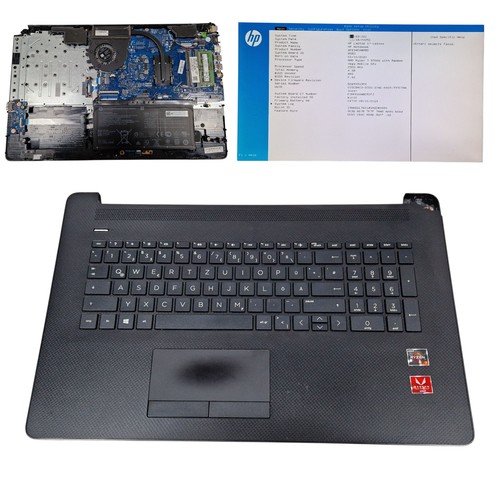 HP Laptop 17-ca1xxx – Ryzen 7 – Ohne Display – Defekt / Ersatzteilspender#QR215