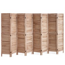 Uimoso Wood Room Divider Wooden Screen 8 Panel for Room Separation&nbsp;Home Office
