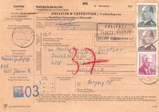 865012) DDR Auslands- Paketkarte aus Eilenburg 