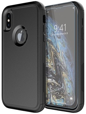 Diverbox for iPhone X Case/iPhone Xs Case [Shockproof] X & XS, Black