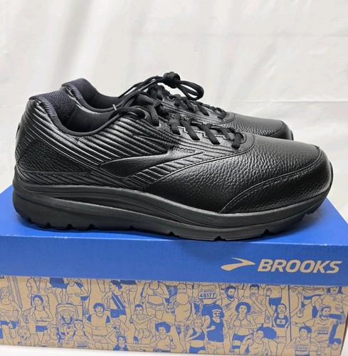 Brooks Addiction Walker 2 Herrenschuhe Größe 11,5 D schwarz Leder Wandern NEU mit B " - Bild 5 von 10