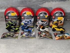 LEGO 8119 8120 8121 8122 8125 - RACERS TINY TURBOS 100% COMPLETE RARE