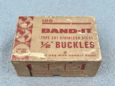 Band-It Type 201 Buckles C254 1/2 Inch 201 SS (60 Pieces)