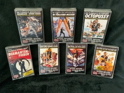 James Bond 007 Hörspiel MCs von Europa NR. 4,7,8,9,10,11,12 Neu