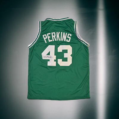 Kendrick Perkins Boston Celtics Autographed Basketball Jersey JSA coa