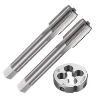 3-Teiliges Gewindebohrer- Und Schneideisen-Set, Metrisches M12 X 1 Gewindebohrer