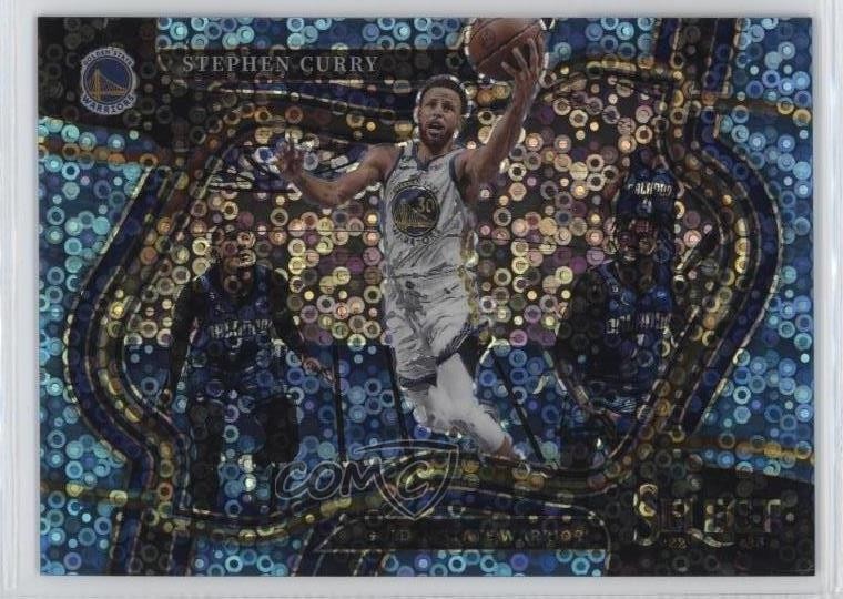 2022 Panini Select Courtside Light Blue Disco Prizm 15/99 Stephen Curry #227 hs9