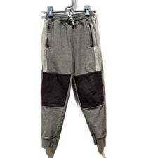 Hanna Andersson Joggers Knee Patch Gray Boys Kids sz 140 US 10 Cozy Playwear