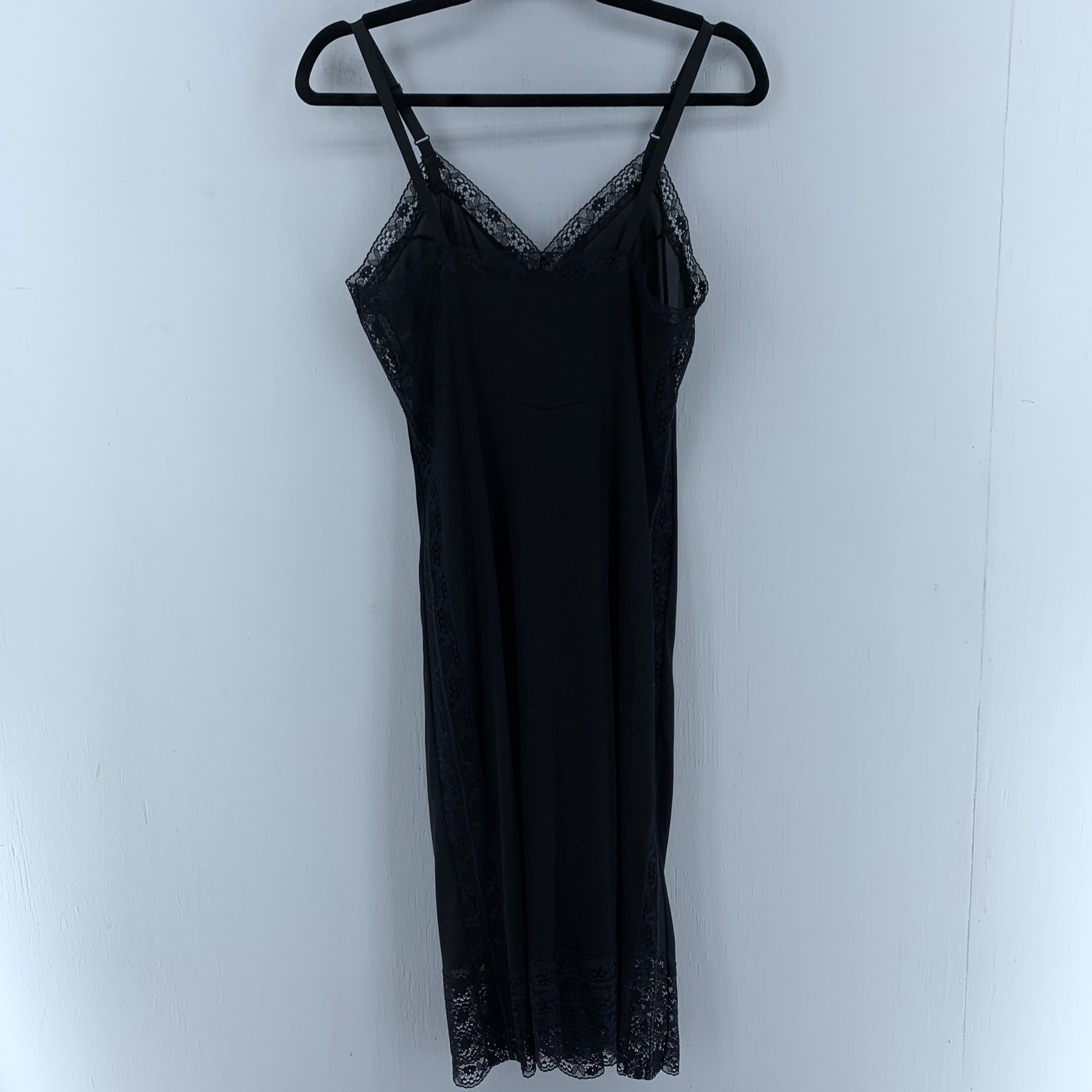 Vtg Movie Star Womens 36 Slip Dress Lace Whimsigoth Romantic Hyper Feminine USA