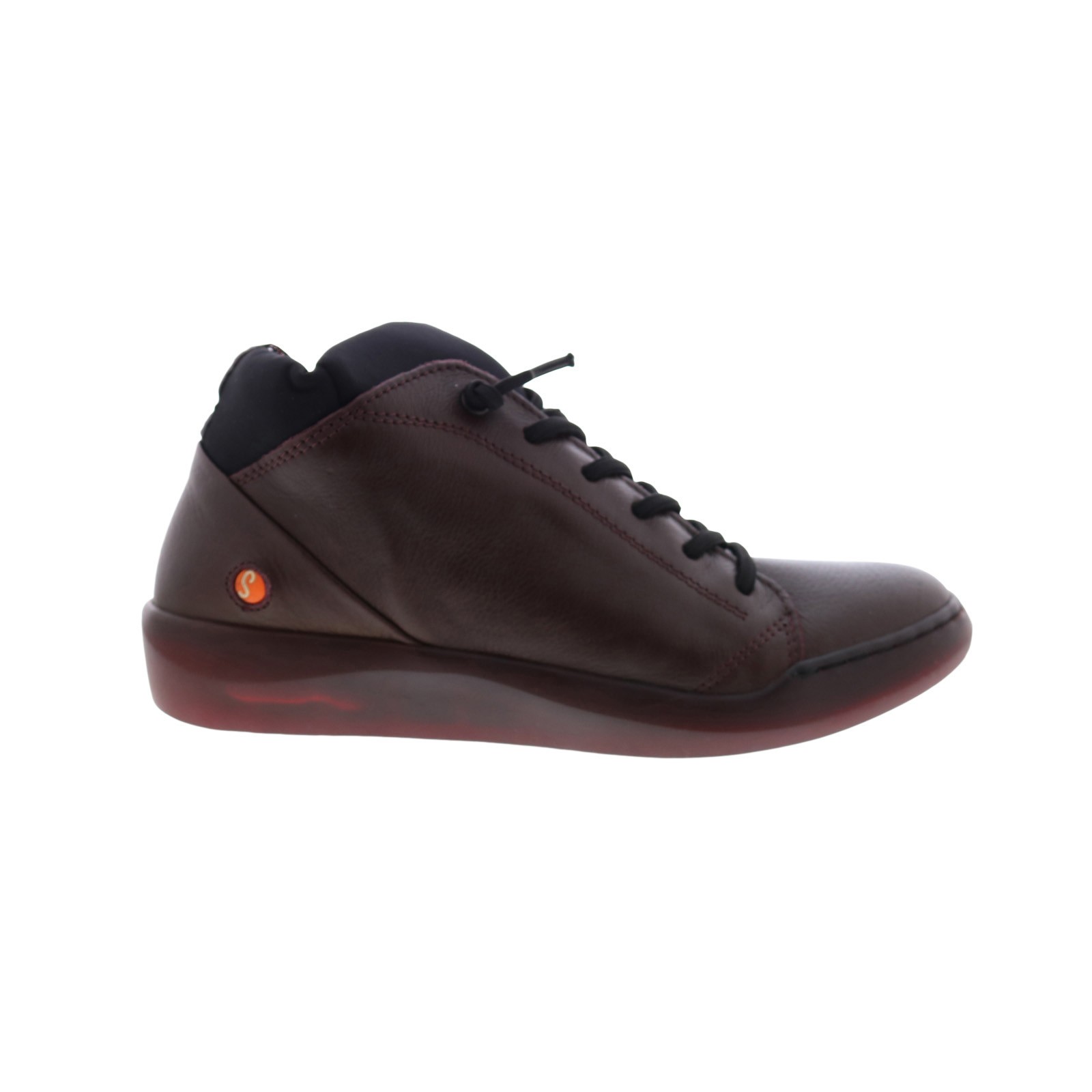 Женские кроссовки Softinos Biel BIEL549SOF-027 из бордовой кожи в стиле лайфстайл